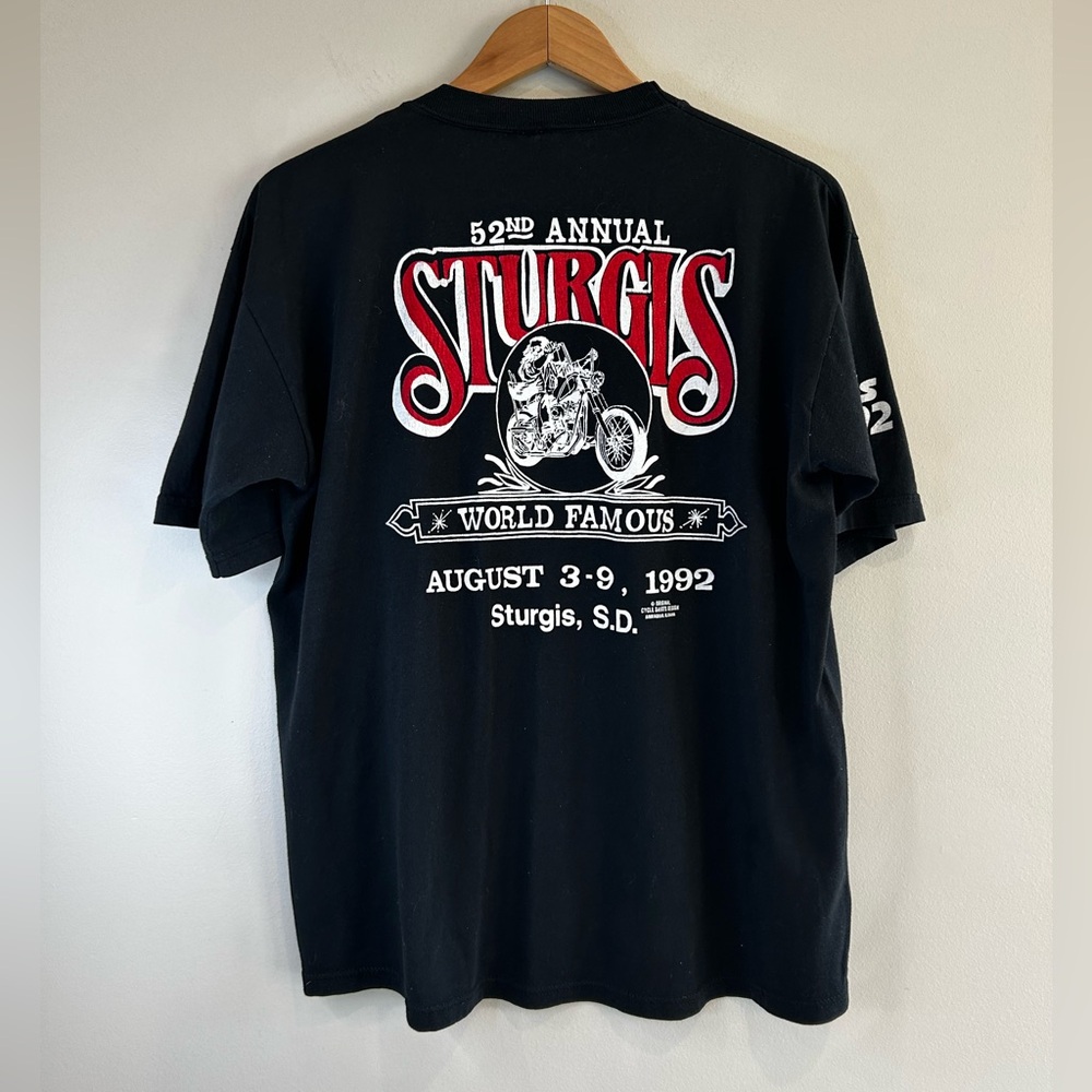 New Condition! Vintage Sturgis 1992 T Shirt.Size XL. - Picture 3 of 7